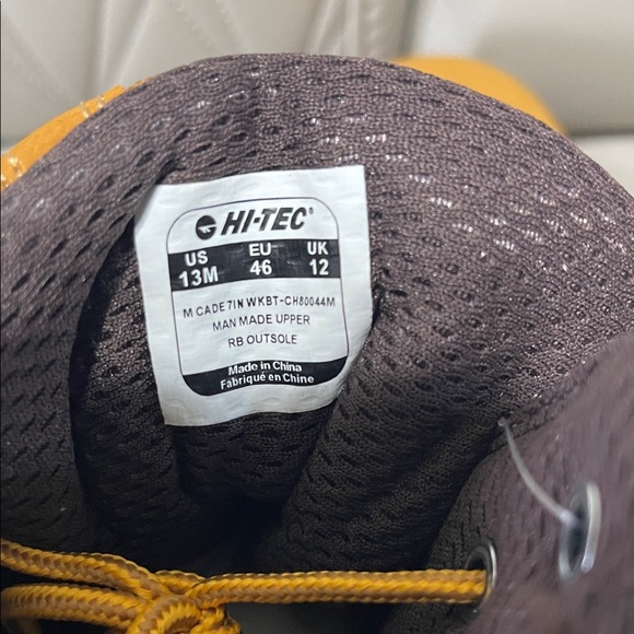 Hi-Tec Hard Toe 7in WKBT Work Boots in Tan - Picture 5 of 10